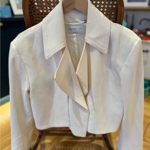 Aritzia Babaton Cream Cropped Blazer